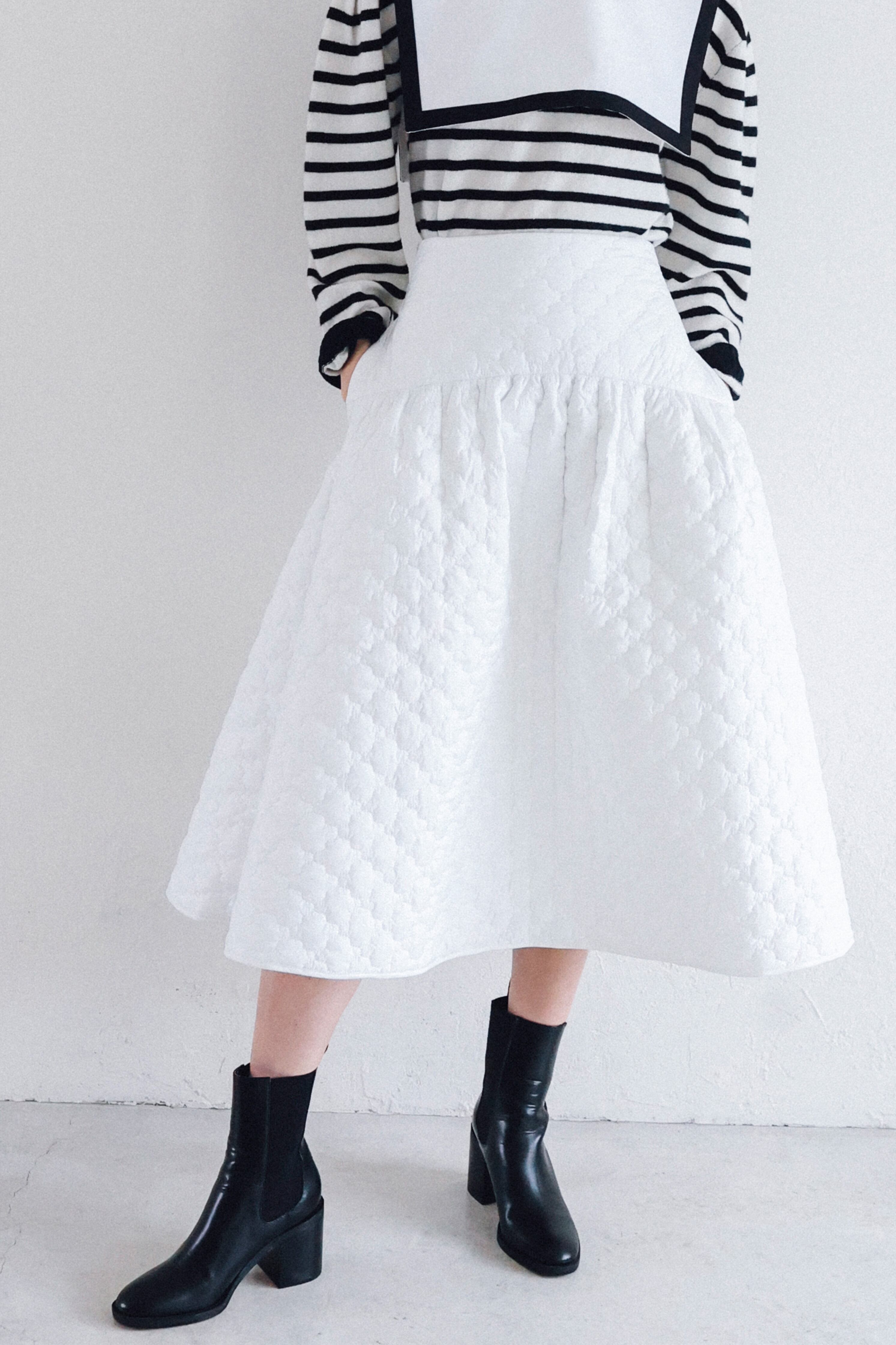 VOYAGE SKIRT WHITE M L再入荷   AMICA・kids