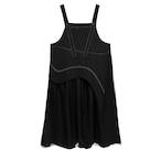 Mesh patchwork suspender dress(ME443)
