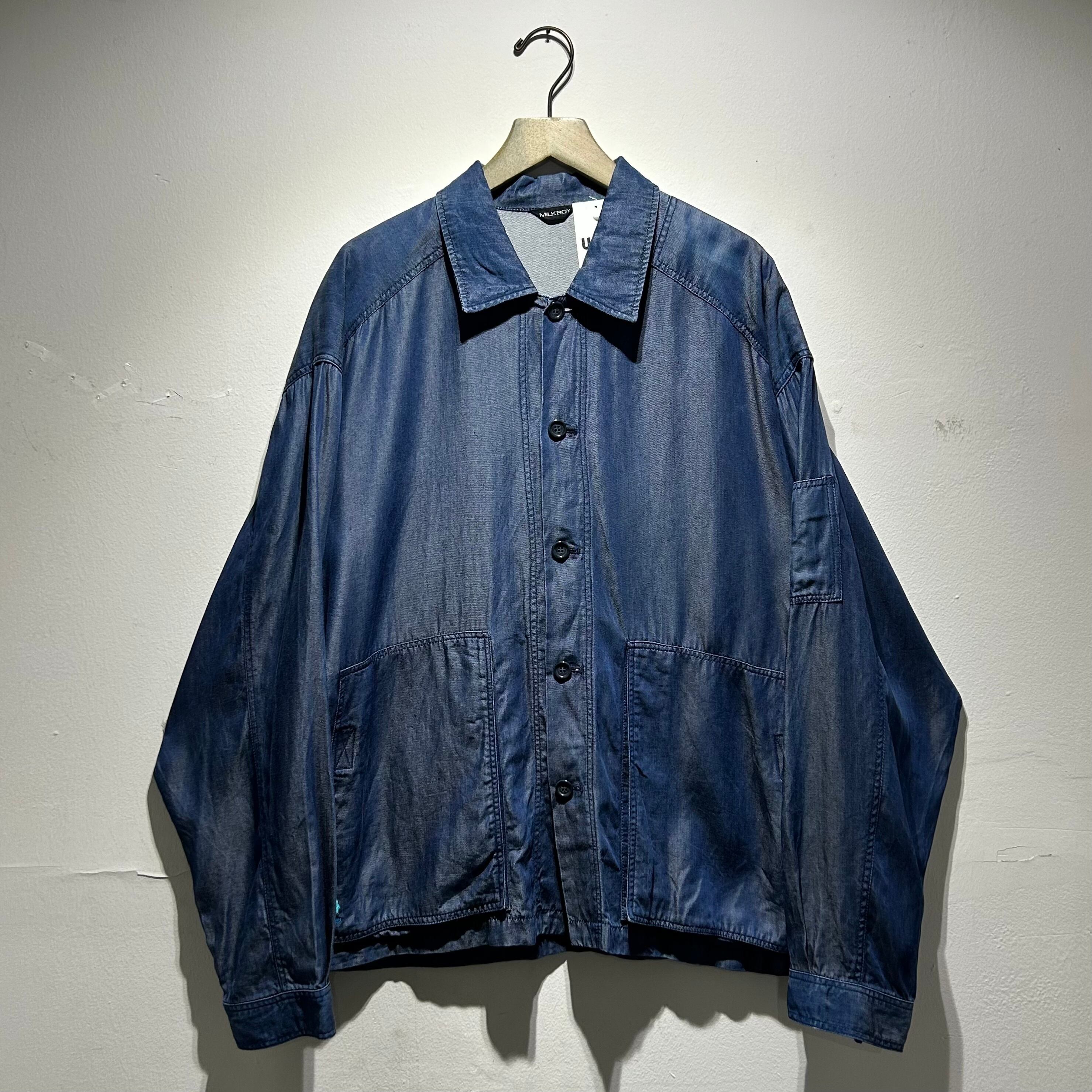 90s MILK BOY rayon denim shirt jacket【仙台店】