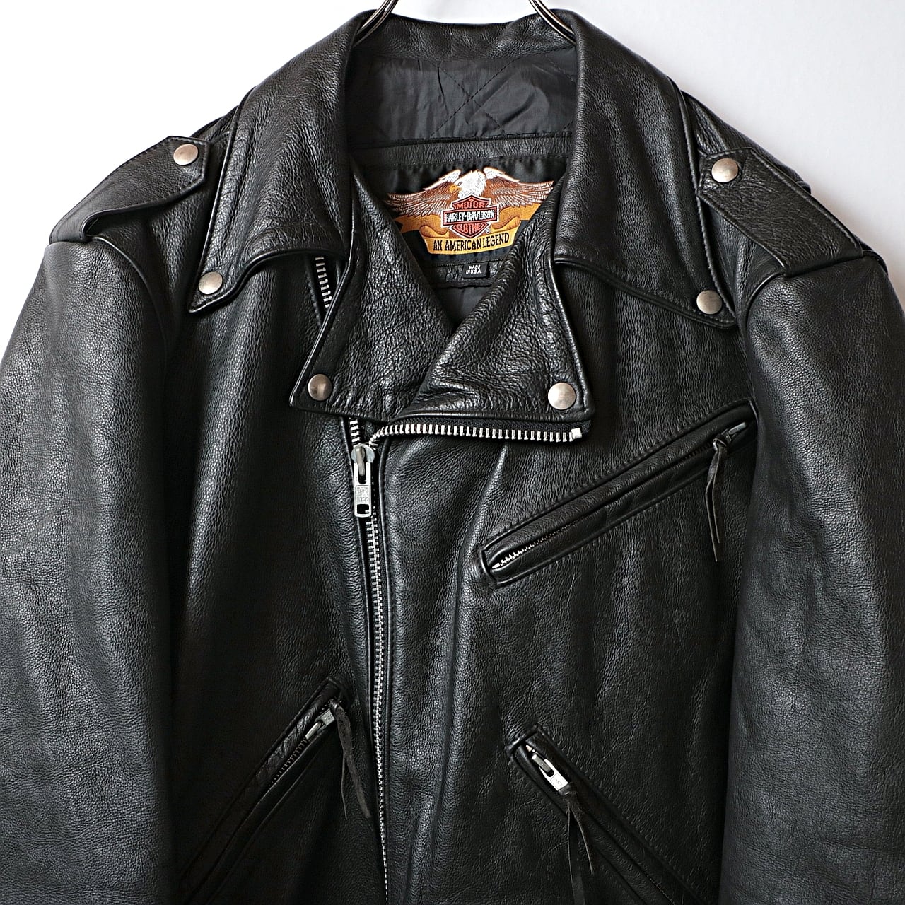 90s Harley-Davidson ハーレーダビッドソン レザー ダブル 90s Harley-Davidson ハーレーダビッドソン レザー ダブル