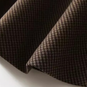 千鳥格子Aラインミモレ丈スカート W00582