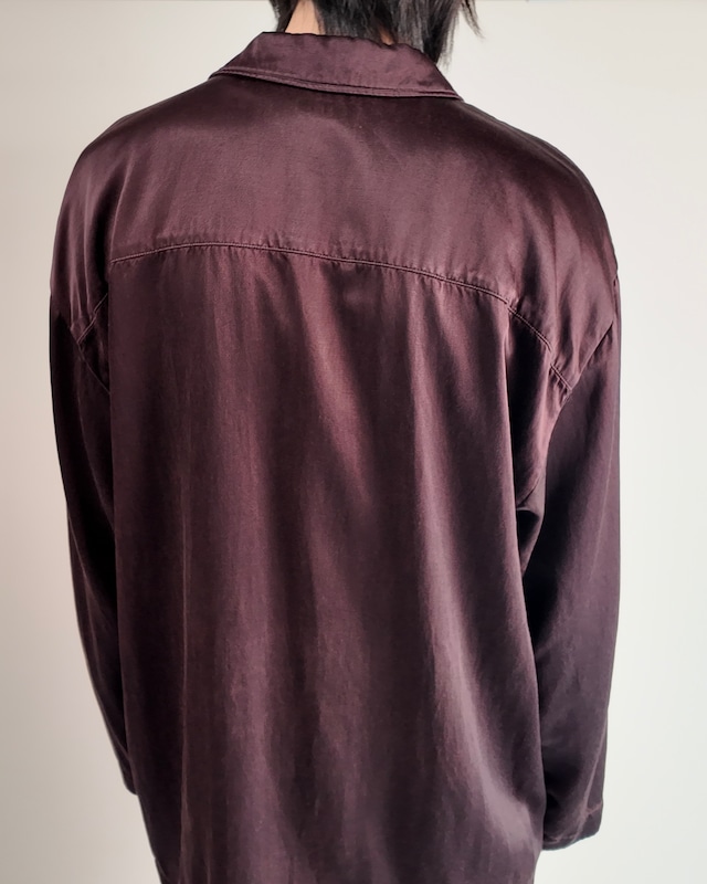 【DRIES VAN NOTEN】over silhouette satin jacket