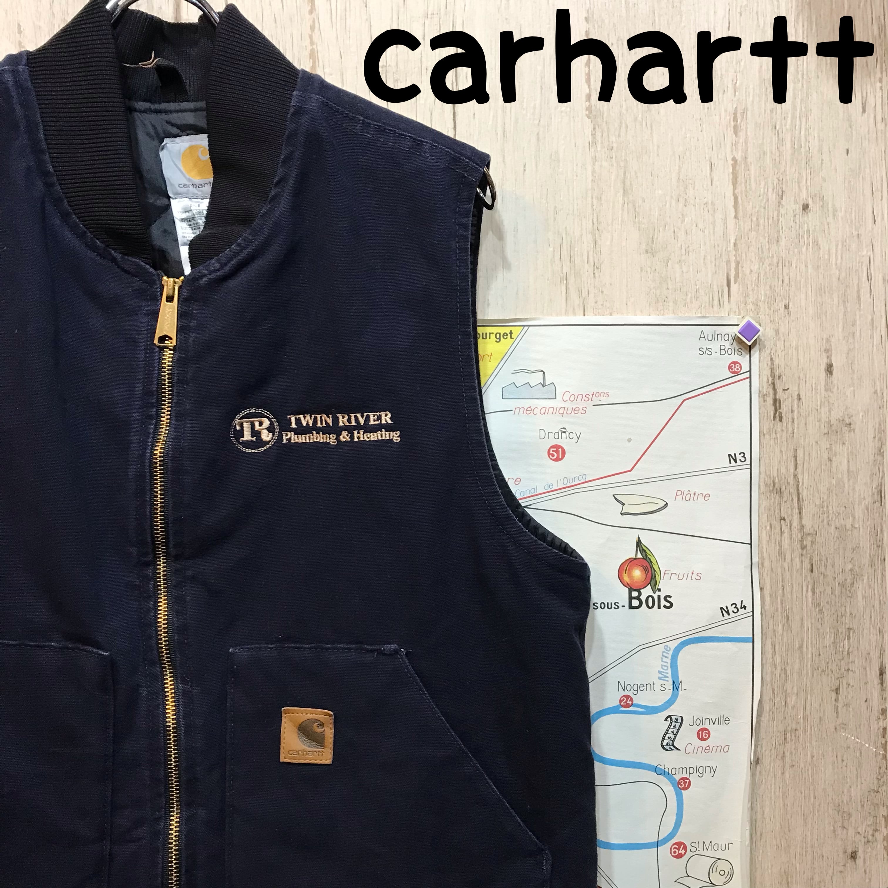 carhartt カーハート ダックベスト M 古着 (858) | 温古着新