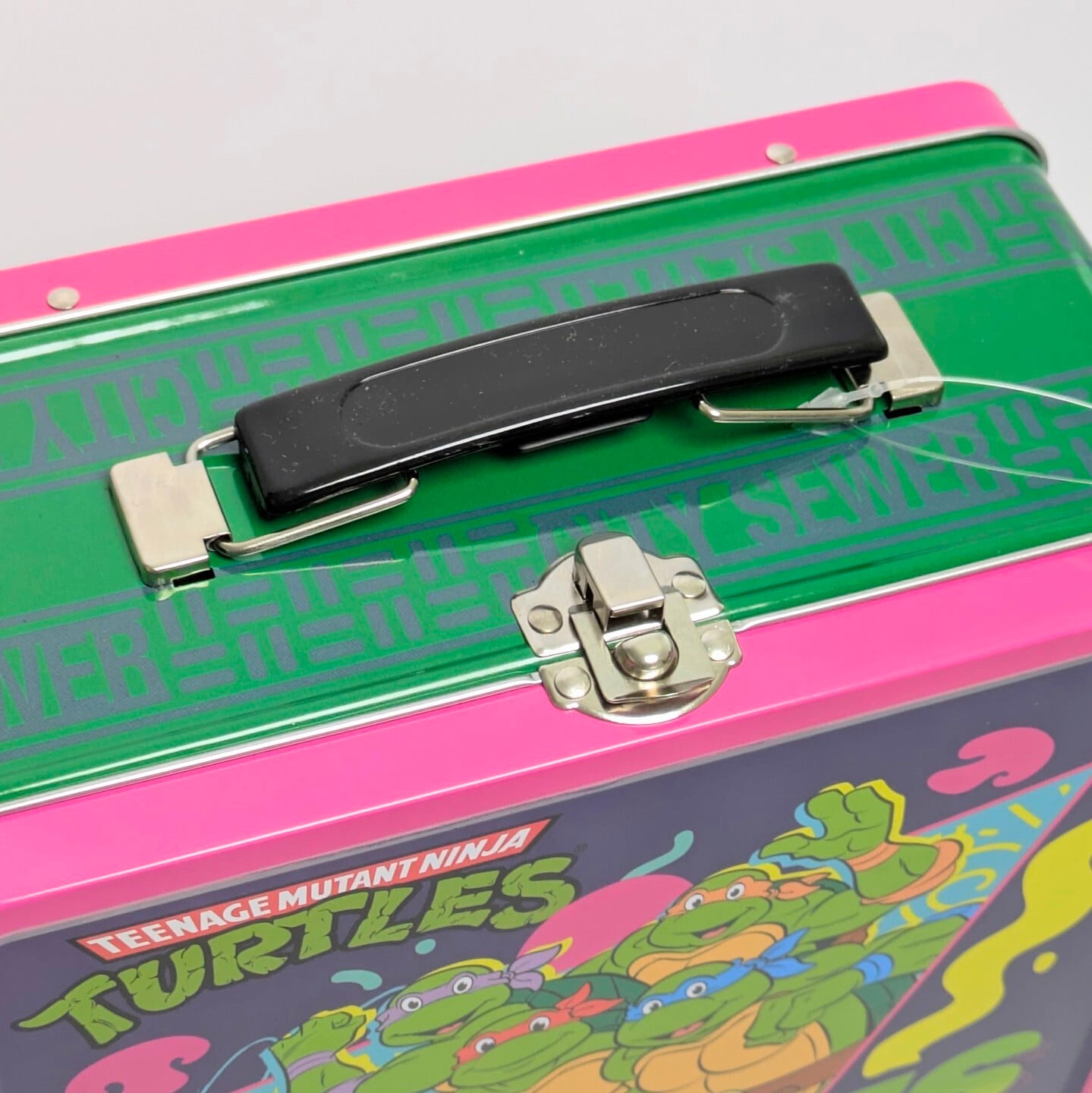 【 Mutant Turtles（ タートルズ ） 】VINTAGE LUNCH BOX / ランチボックス / ブリキ缶 〚アメリカン雑貨 アメトイ〛