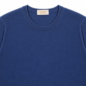 ★定価98,670円・新品未使用★ジョンスメドレー BECAY ベケイ カシミヤ100％ ロングスリーブニット サファイア Sサイズ