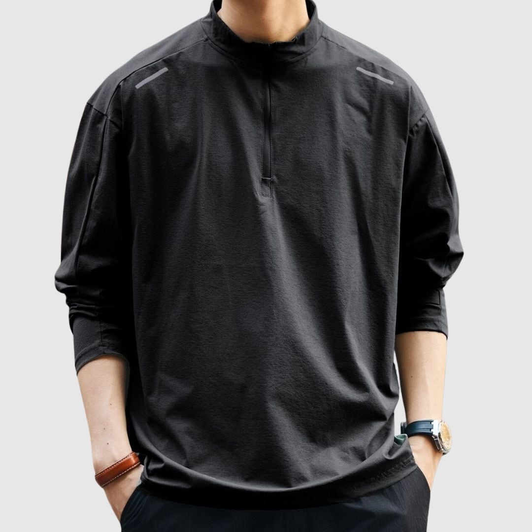 ハーフジップドライトップス H2708