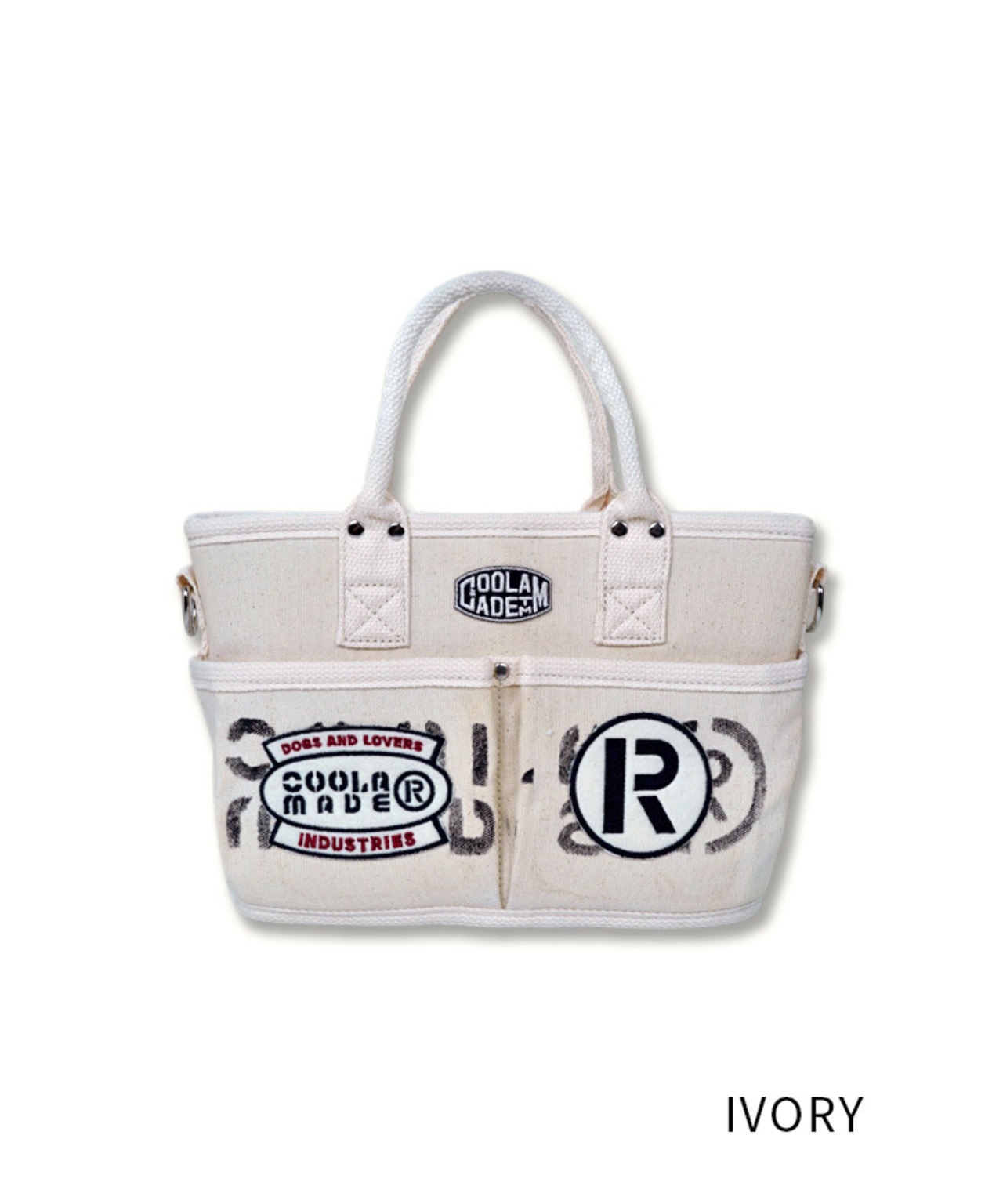 【直営限定ITEM】-TYPE E- パッチ×ペイントコンパクト3wayバッグ (IVORY)　CQ-49501H
