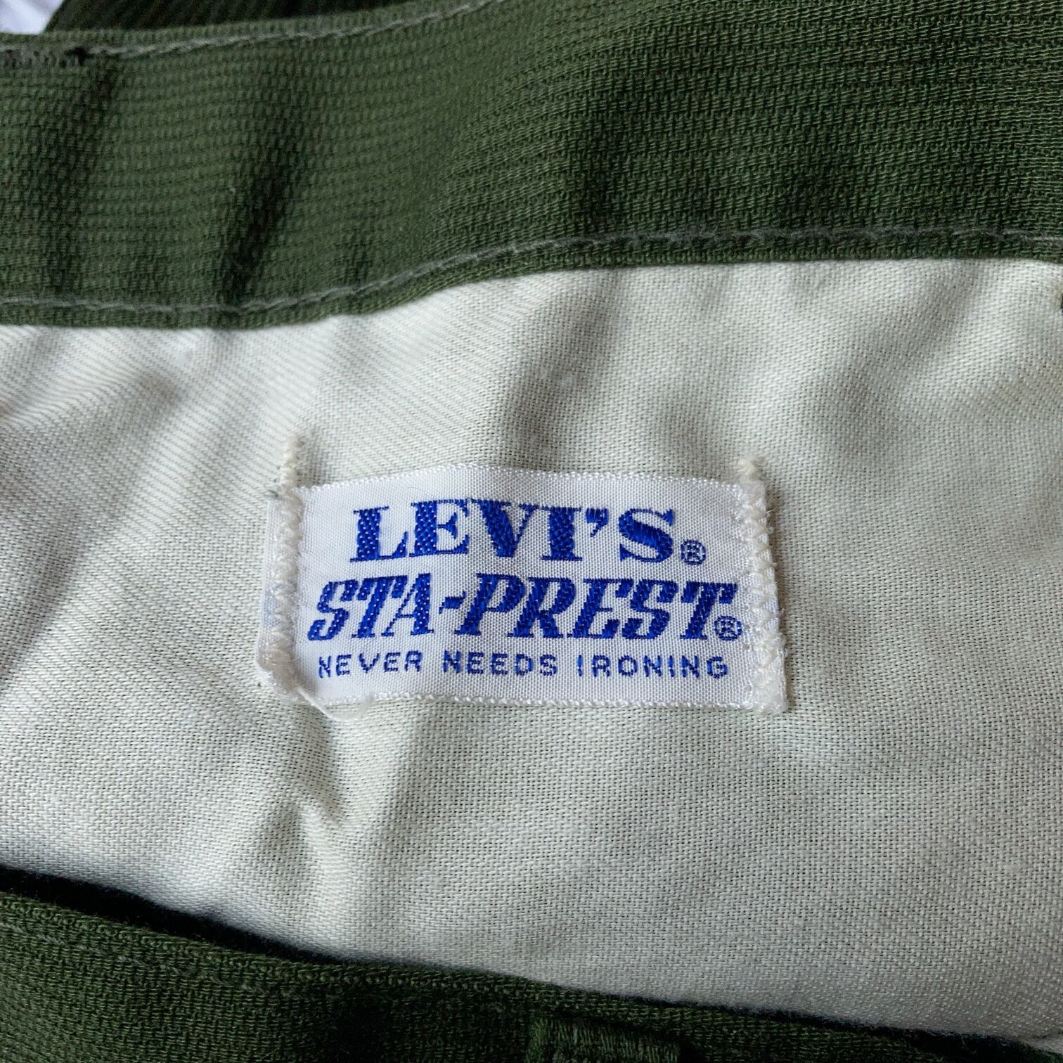 70's LEVI'S STA-PREST ピケ スタプレパンツ BIG