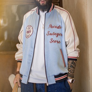 Vintage Baseball Embroidered Souvenir Jacket / ヴィンテージ ベースボール 刺繍 スーベニア ジャケット