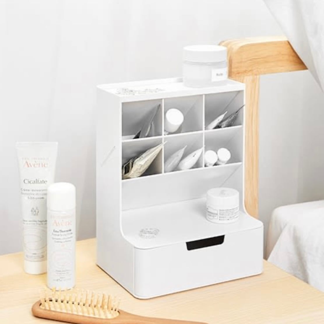 Desk Organizer 3colors デスク オーガナイザー デスク コスメ 化粧品 文房具 机 引き出し 収納ボックス トレー 整理整頓 陳列 韓国雑貨 Tokki Maeul トッキマウル 韓国雑貨通販サイト