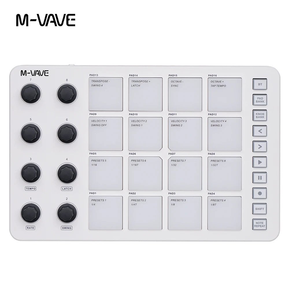 M-VAVE SMC-PAD: USB-Cインターフェース搭載、ポータブルデザインの