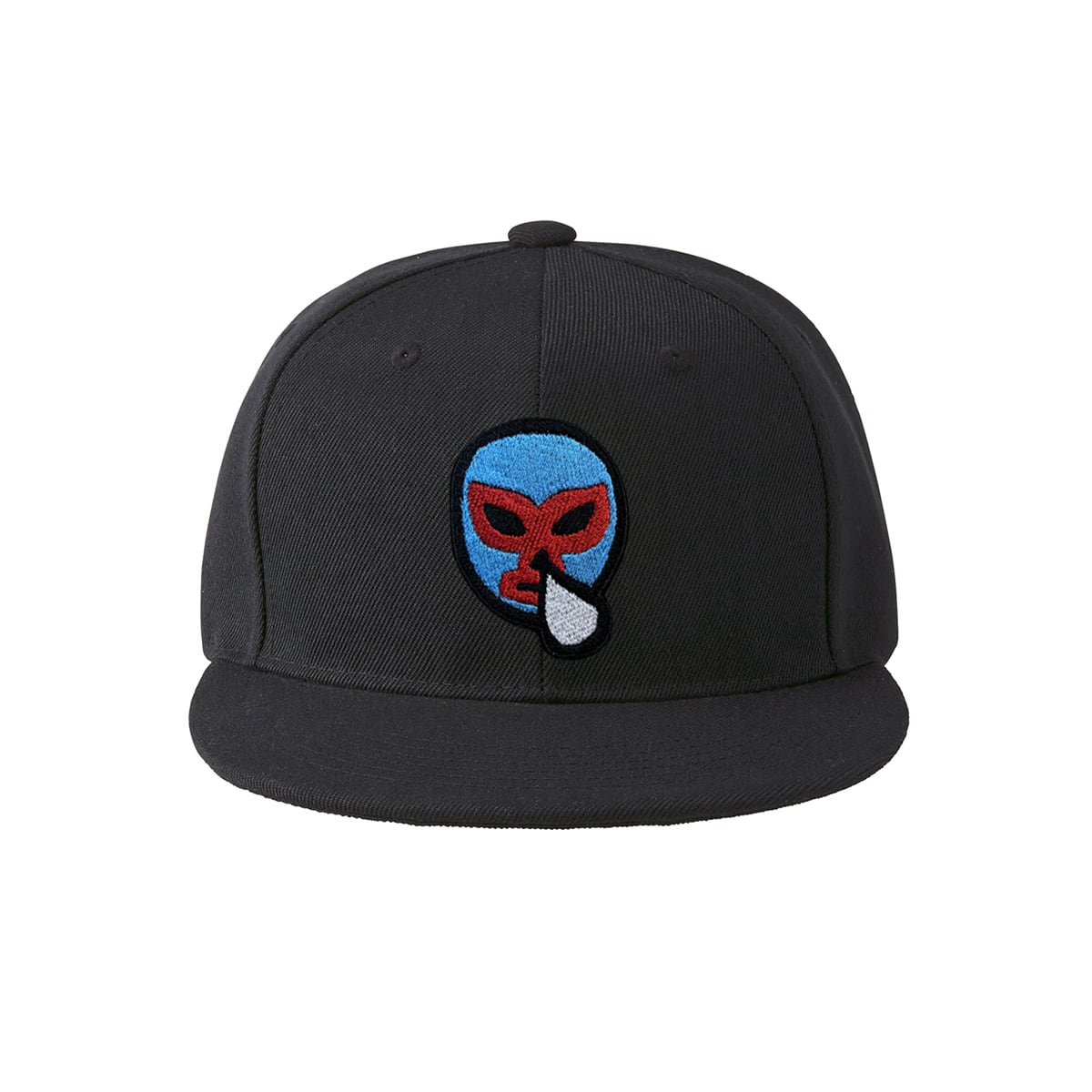 ルチャリブレ 覆面レスラー 刺繍キャップ cap-b_ss003 フラットバイザー スナップバック キャップ 帽子