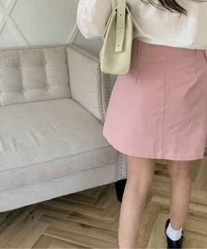 《即納商品》cinnamon mini skirt (ivory / pink)