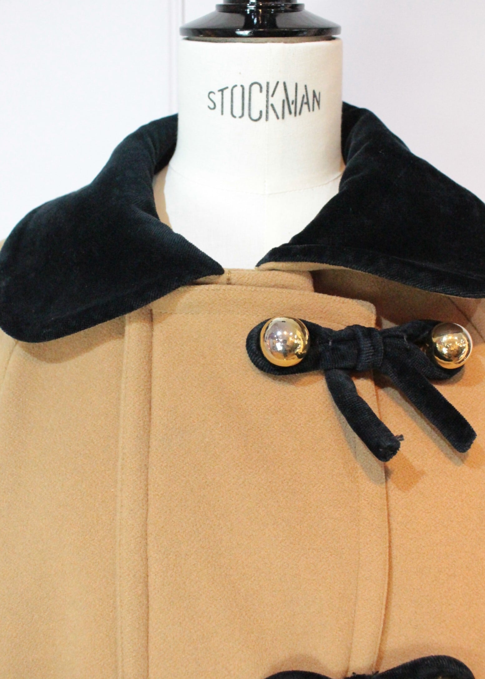 MOSCHINO cheap and chic バイカラーリボンコート | lila MOSCHINO cheap and chic バイカラーリボンコート | lila