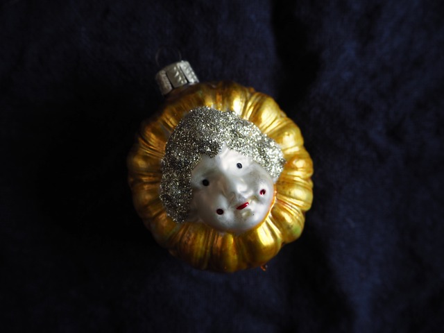 EUROPE Vintage Christmas glass ornament