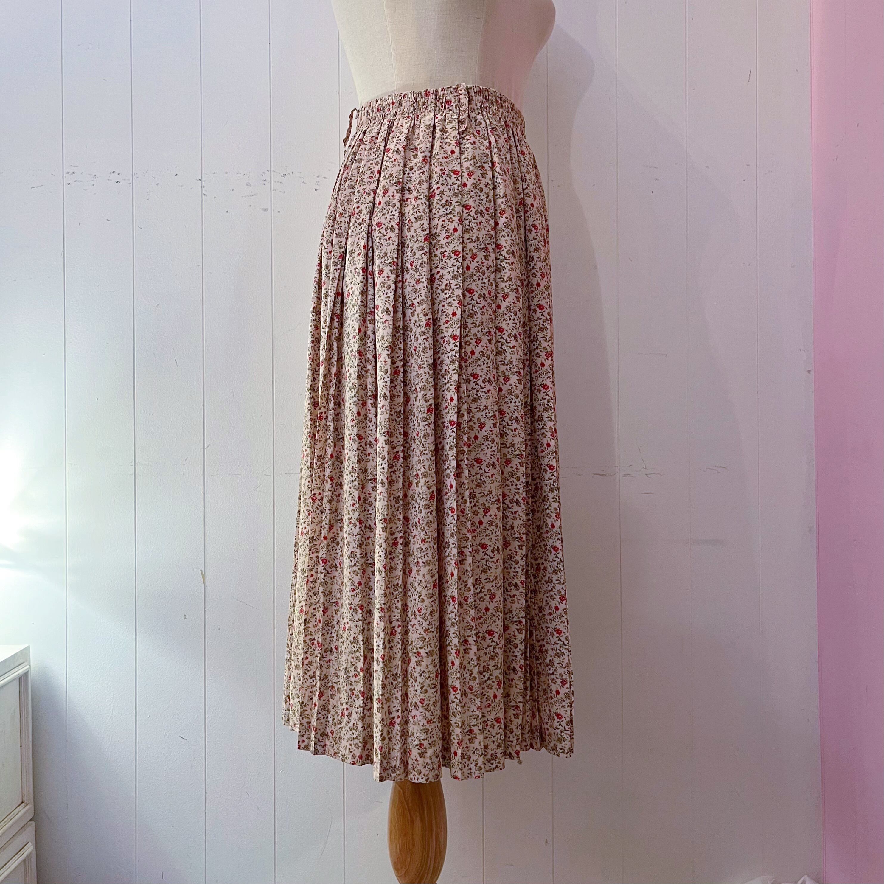 mini rose pleats skirt
