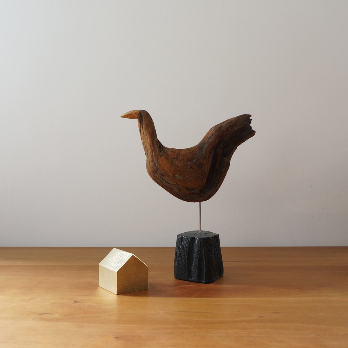 流木の鳥 B / 針原修 × 南部鉄器 | Houm Base