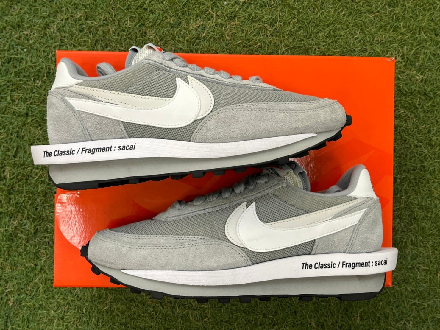 NIKE × sacai × FRAGMENT LDWAFFLE/SF SMOKE GREY DH2684-001 26cm ...