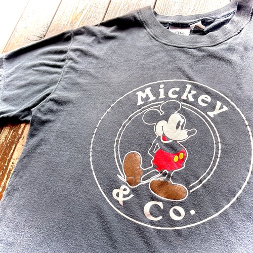 80's  Mickey & Co. First  Model〝EMBLEM〟Design  - MADE IN Brazil / Size　LARGE