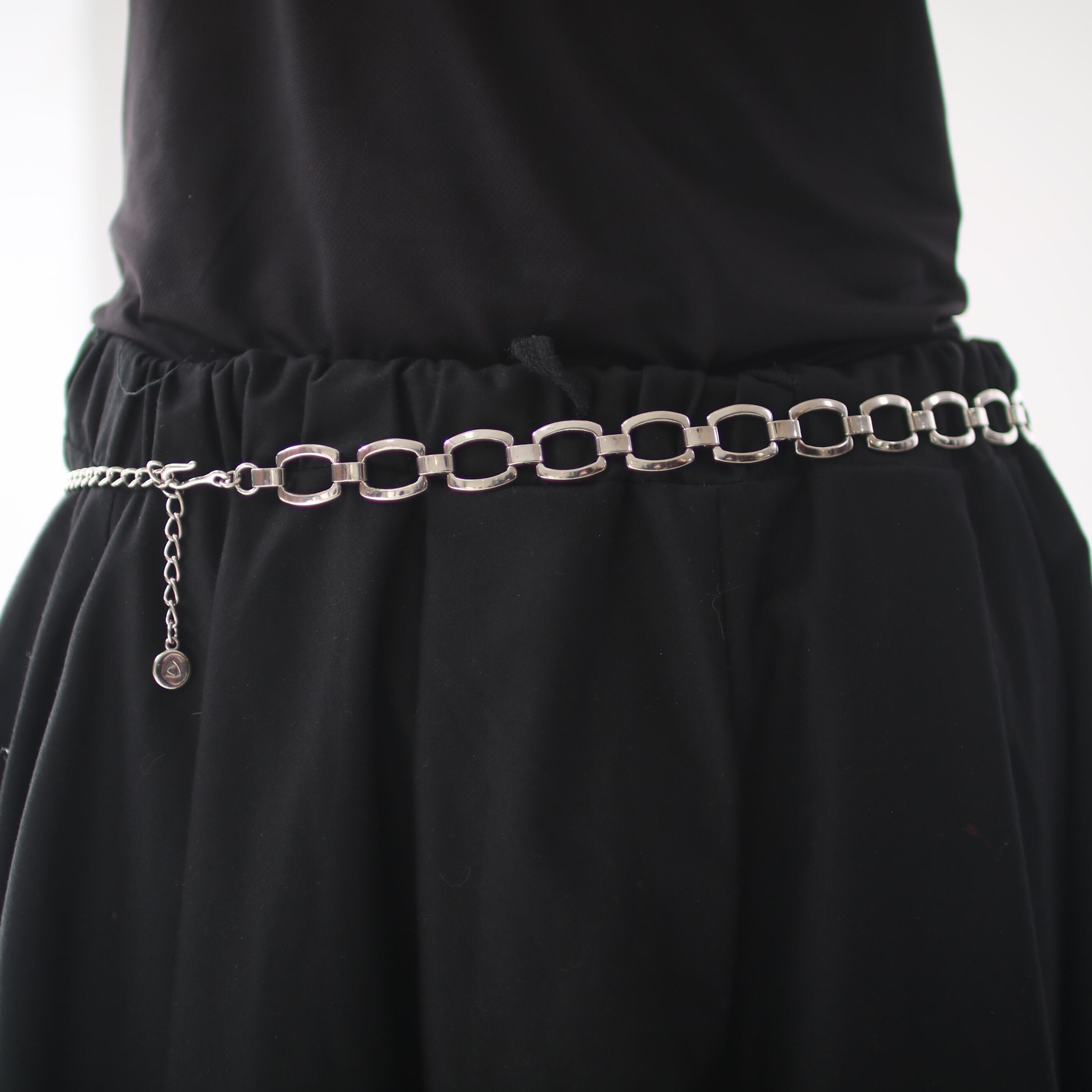 OLD chain design BELT silver 古着屋orb ONLINESTORE