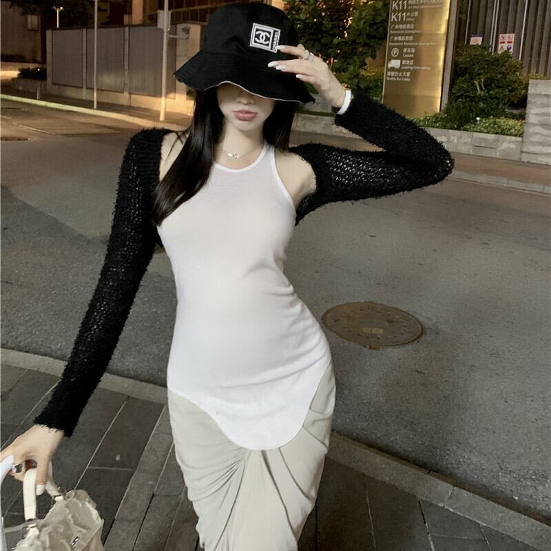 ニットブラウス レディーストップス スカート オータム ストリート 秋物 ガールズファッション57648575578