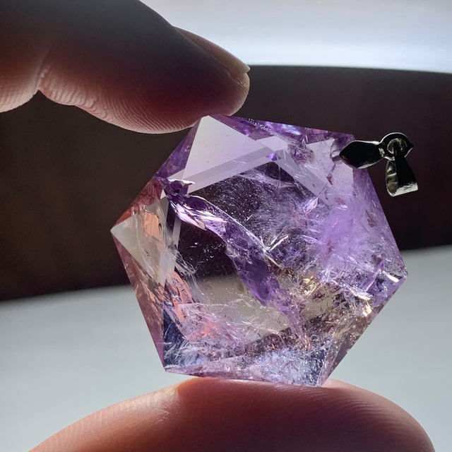 3.六芒星☆アメトリン ペンダントトップ