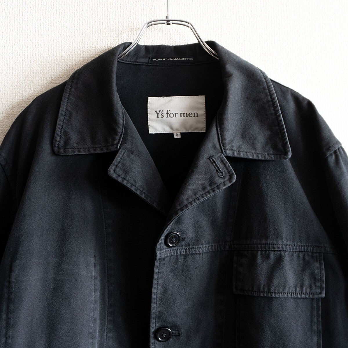 美品」】Y's for men【ハンティングジャケット】3 カバーオール YOHJI
