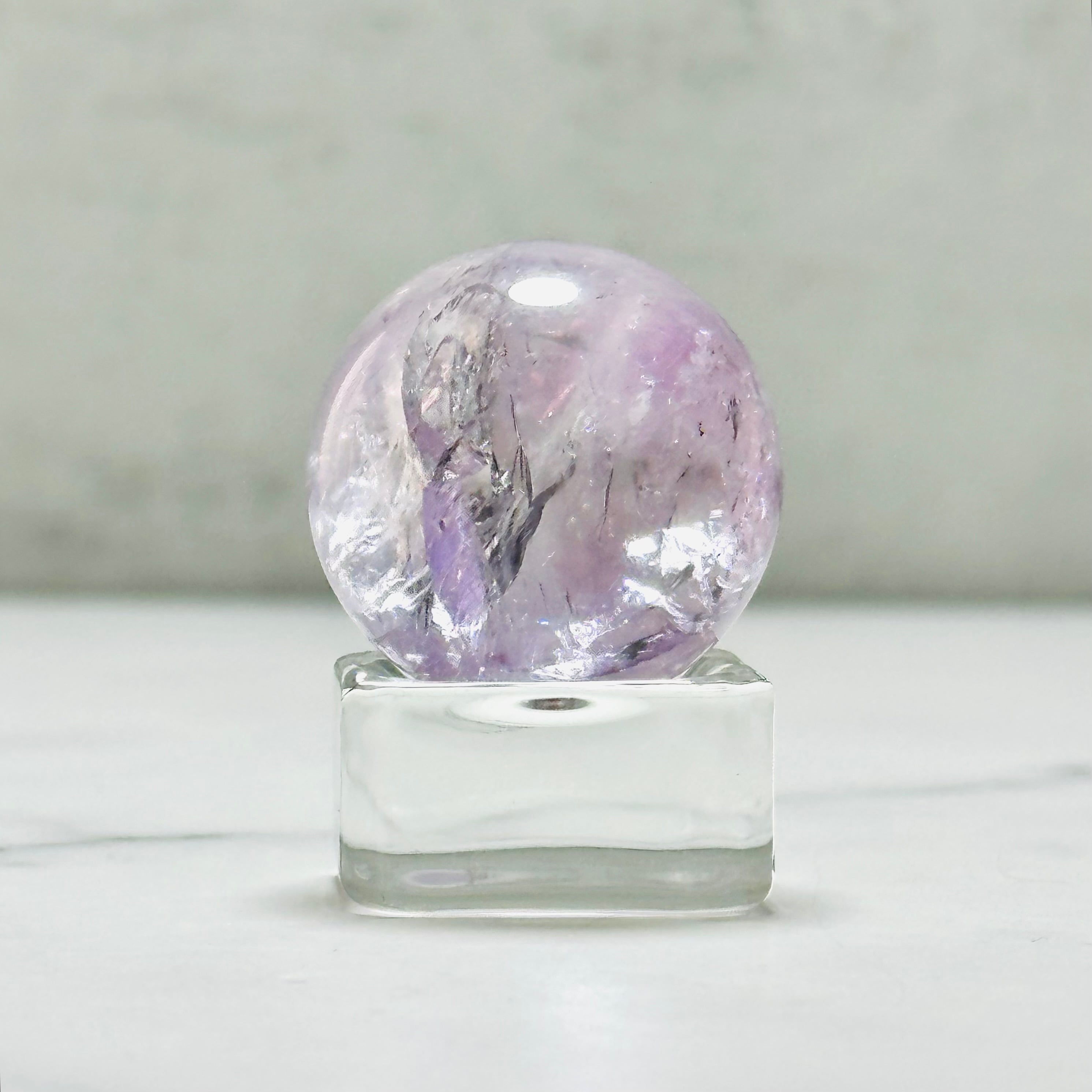 癒しの天然石｜ラベンダーアメジストスフィア Φ28mm | Mt.Sophia