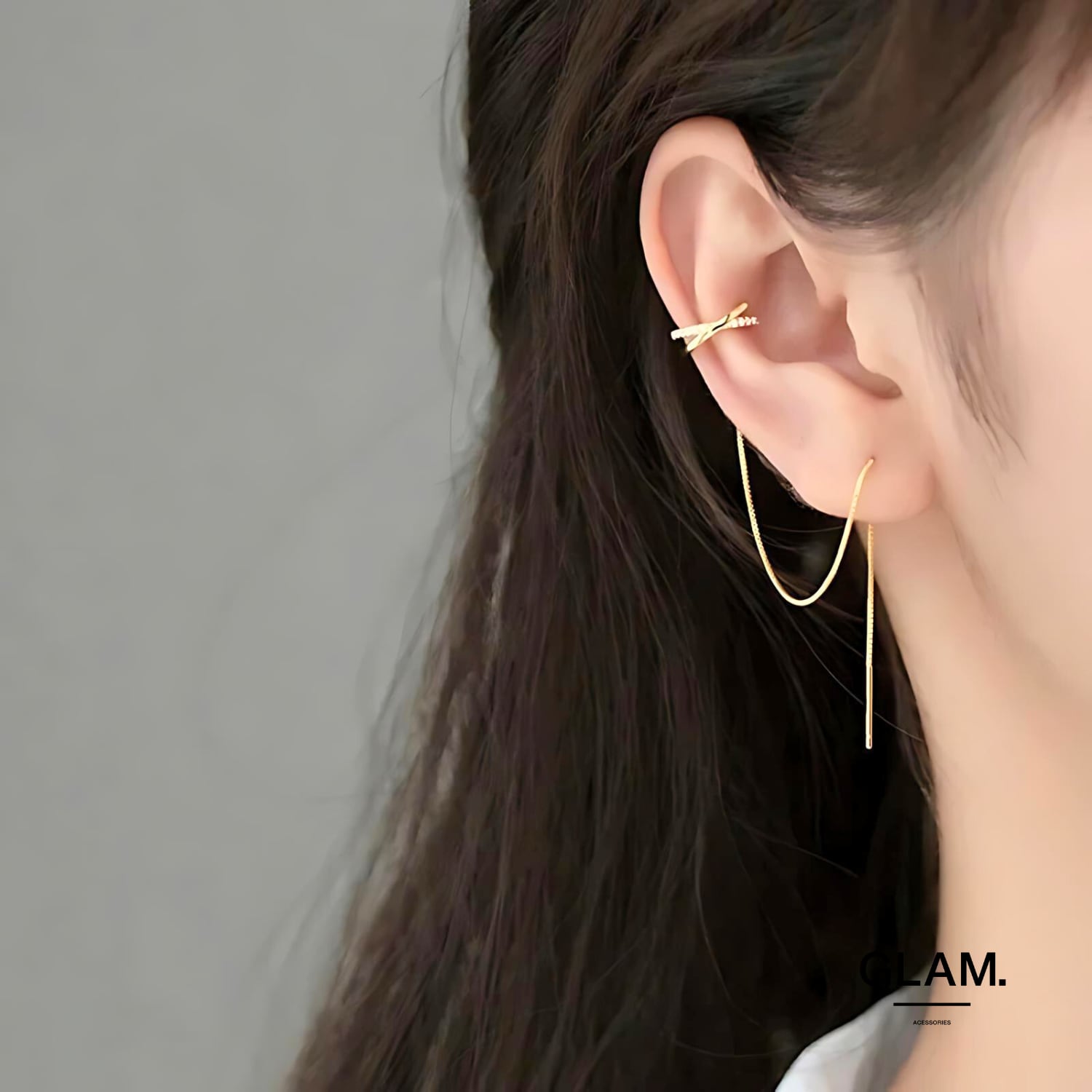【国内即発】≪Ettika≫スレッド チェーン ピアス スレッドチェーンピアス | 金属アレルギーに悩む女性向け