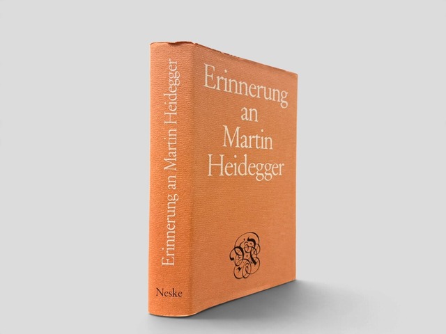 【SPH027】【FIRST EDITION】Erinnerung an Martin Heidegger(1977) /Günther Neske