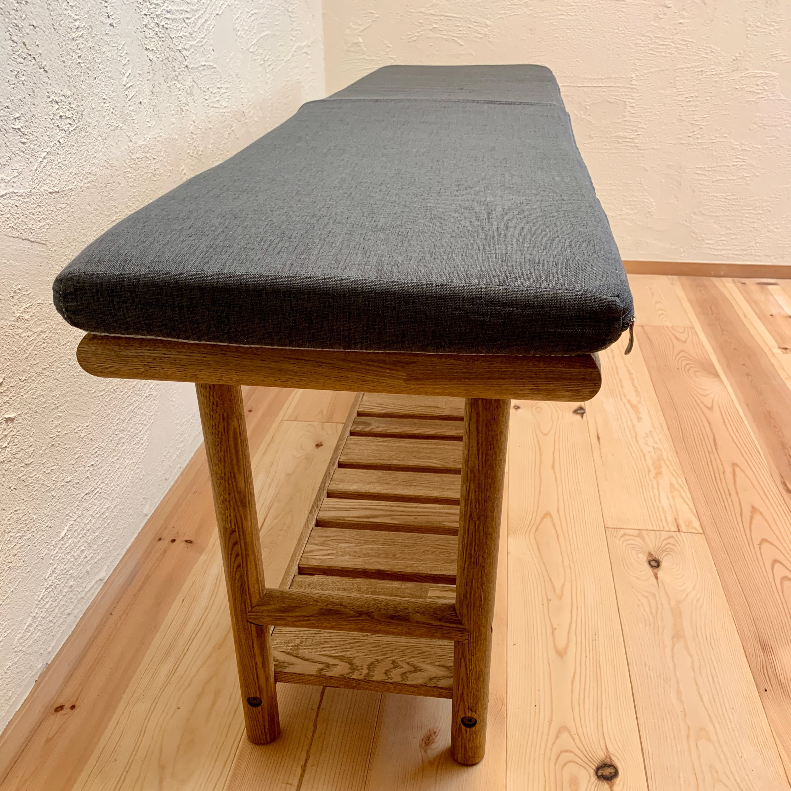 シンプルでかわいいベンチチェスト/クッション付 | woodcraft シンプルでかわいいベンチチェスト/クッション付 | woodcraft