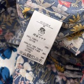 KAWATANI SHIRT カワタニシャツ 花柄 BD ボタンダウン 長袖 柄シャツ M/マルチ メンズ 河谷シャツ