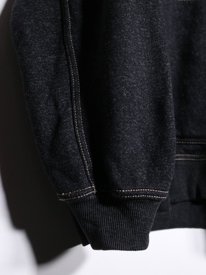 stitch design over silhouette zip-up foodie