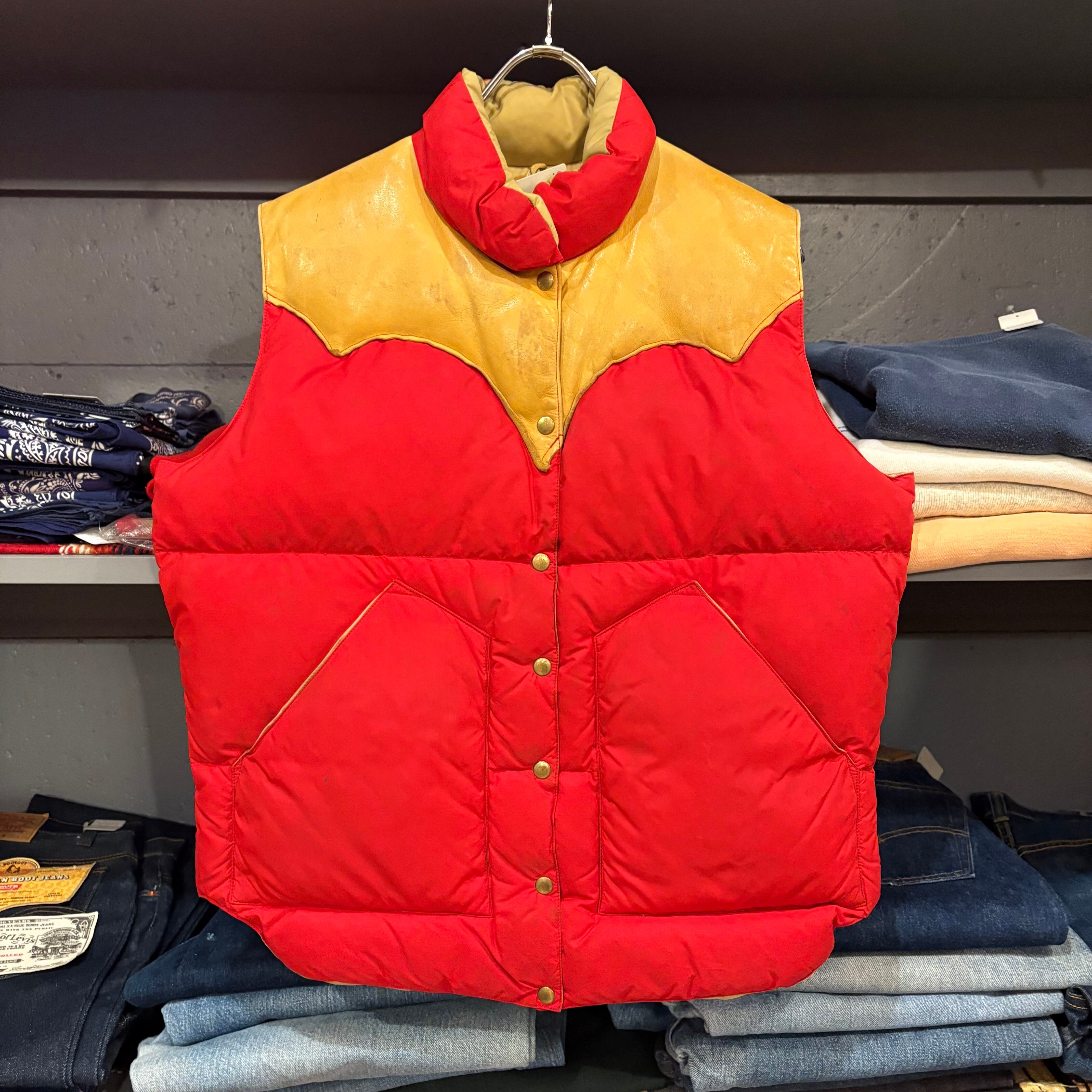 70s Brandon Colorado Down Vest USA製 70's Karman Outerwear Denver Colorado Vintage Down Western Vest
