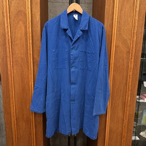 FRENCH VINTAGE BLUE COTTON WORK COAT ⑧