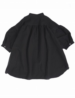 Cotton Linen Fly-Front Blouse