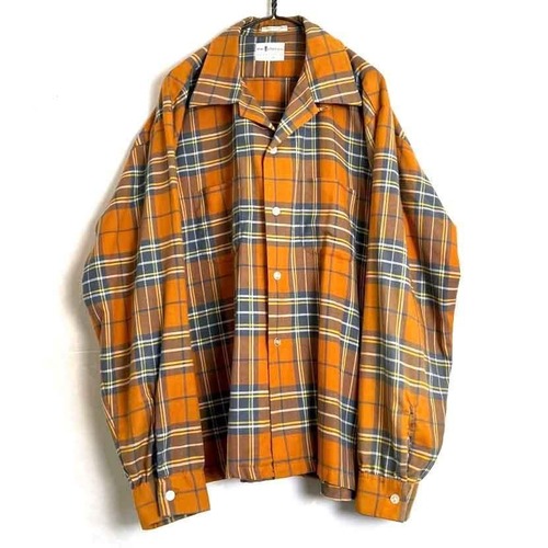 【mac phergus】Vintage Loop Collar Plaid Shirt【1970s-】