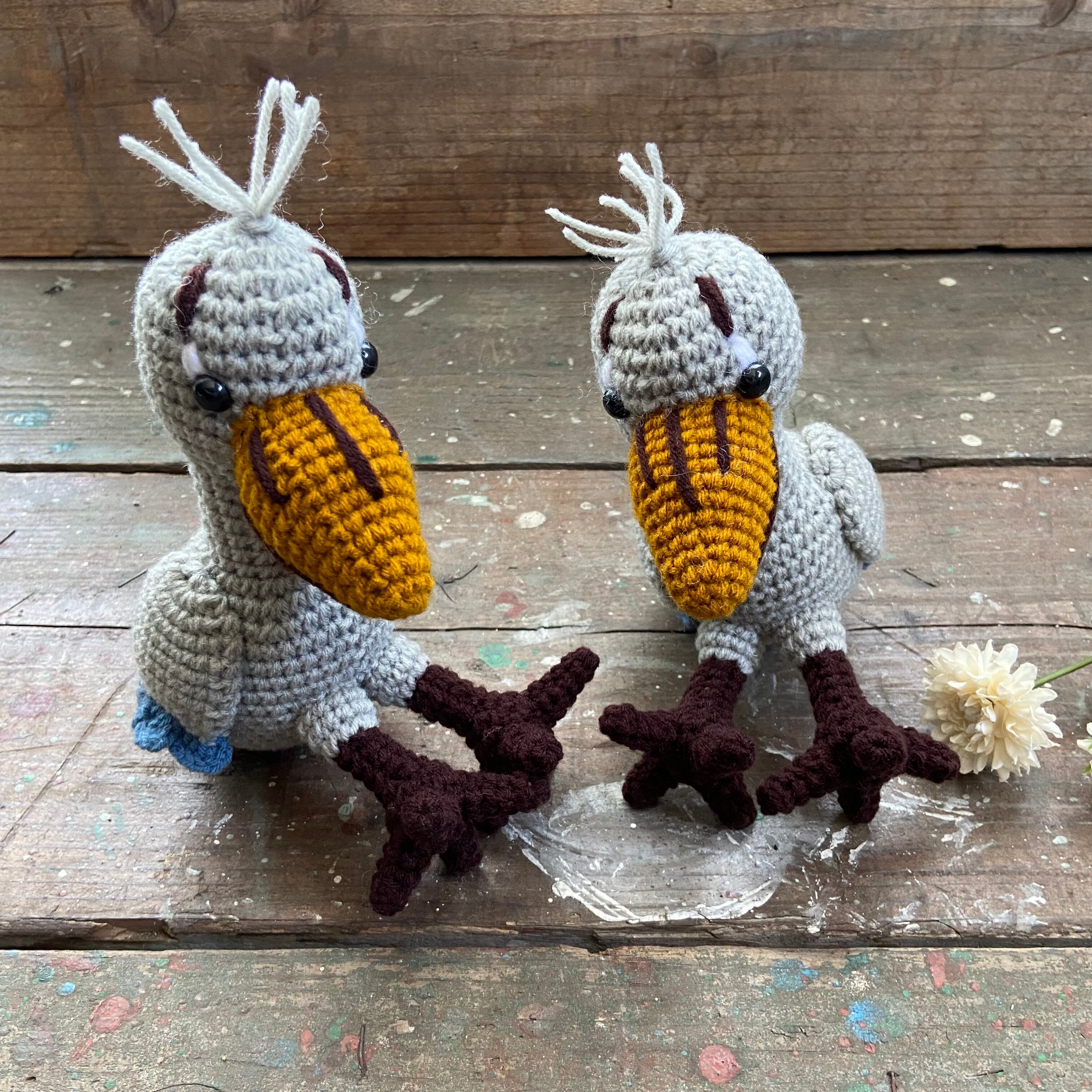 オリジナル 大きなハシビロコウ 編みぐるみ ぬいぐるみ | orb