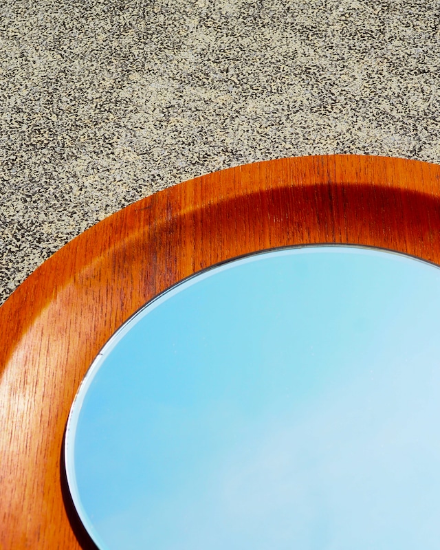 Gold Craft MFG Teak-Finish Plywood Wall Mirror