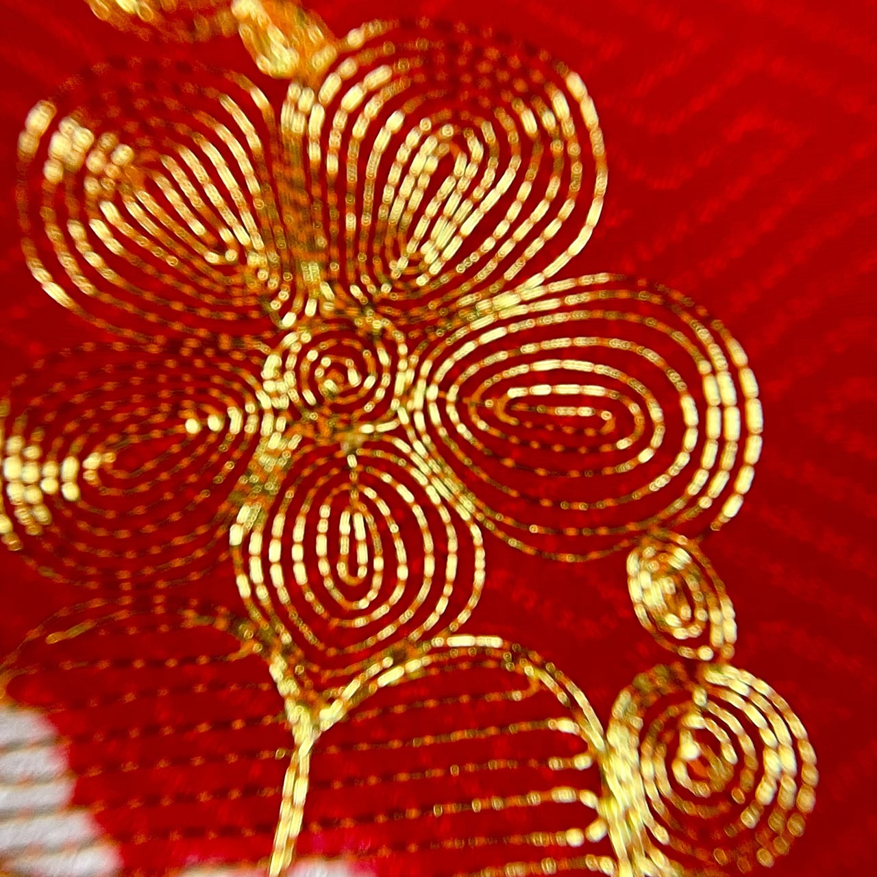 お宮参りきもの（一ツ身）絞りと金駒刺繍【女児用】初着・産着 | 髙濱