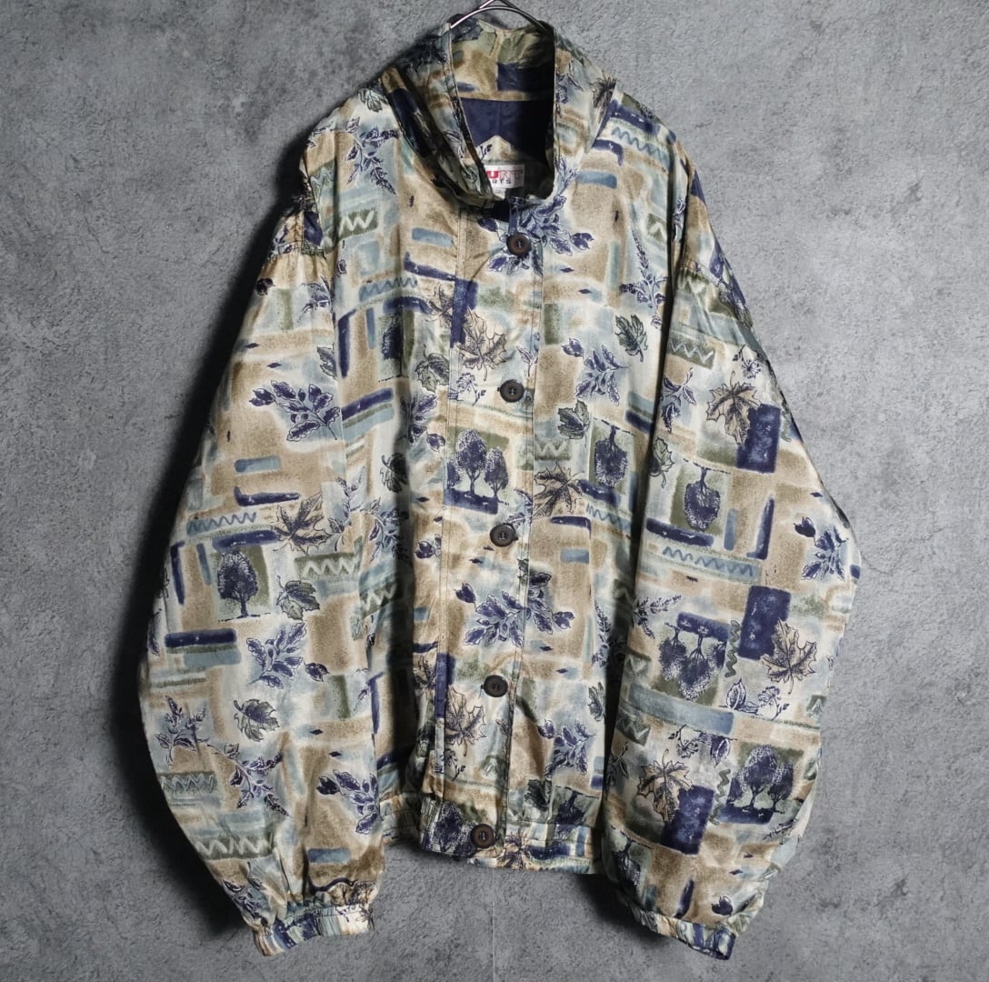 Artistic silk blouson