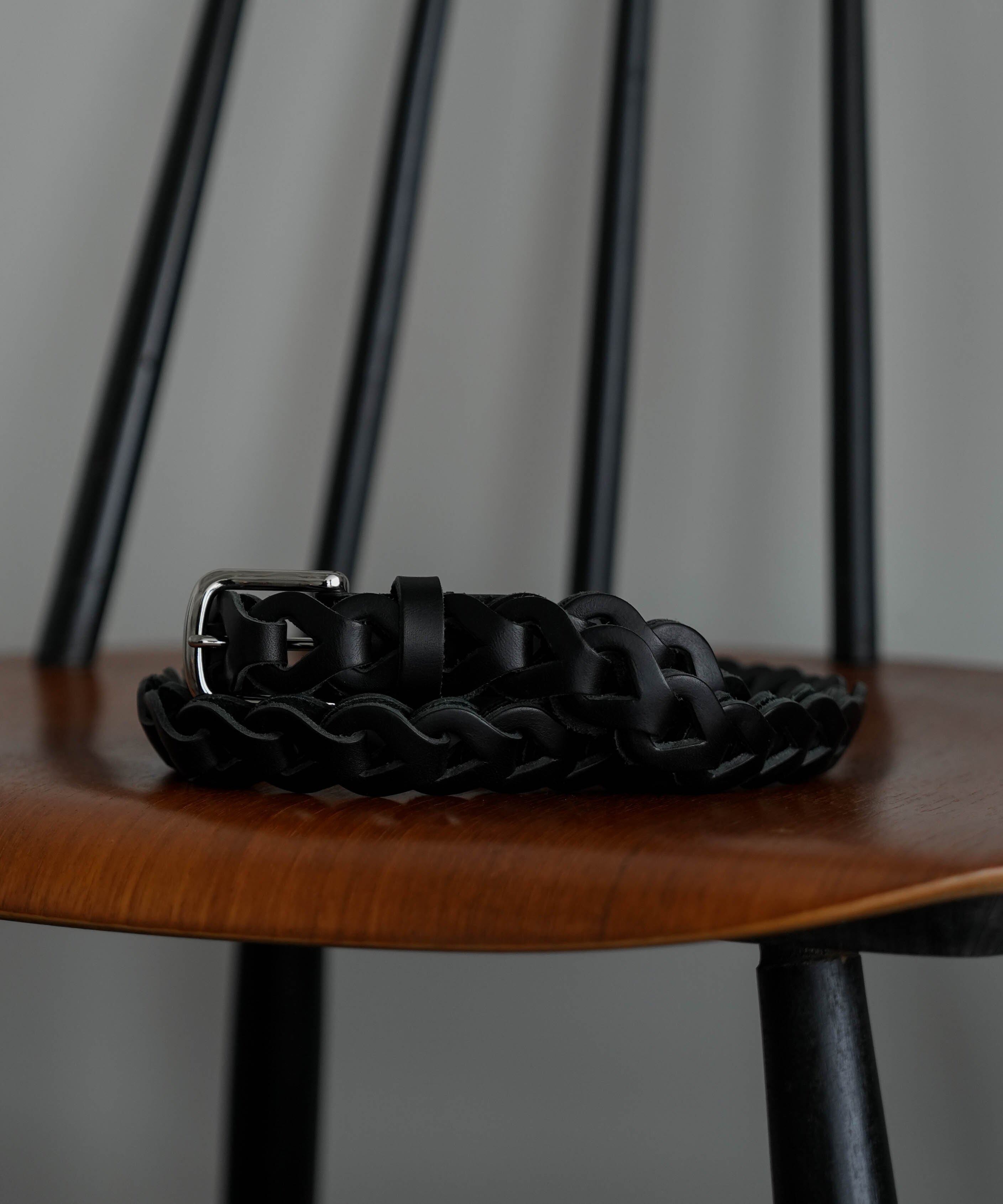 こ*じ様 CTHY LUXURY MATERIAL CHAIN BELT BUT CTHY】LUXURY MATERIAL CHAIN LONG BUTTERO LEATHER BELT | 古着 通販