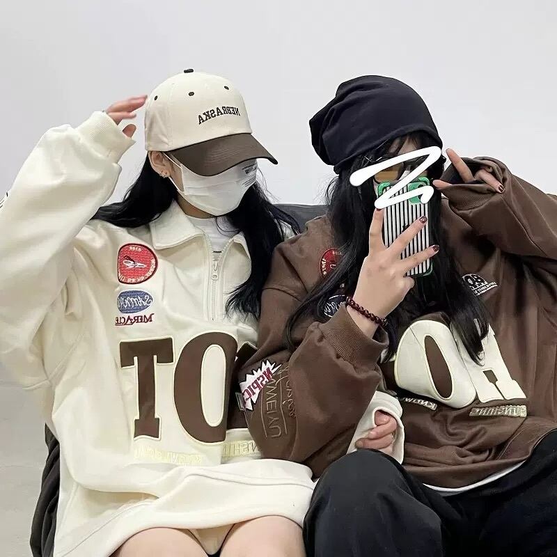 ダボかわ で 韓国ストリート ハーフジップ プルオーバー パーカー スウェット メンズライク スポーティー オーバーサイズ 古着っぽ ロゴ Lamitte Deco トレンド 韓国ファッション ショップ Base店 ダボかわ で 韓国ストリート ハーフジップ プルオーバー パーカー スウェット メンズライク スポーティー オーバーサイズ 古着っぽ ロゴ Lamitte Deco トレンド 韓国ファッション ショップ Base店