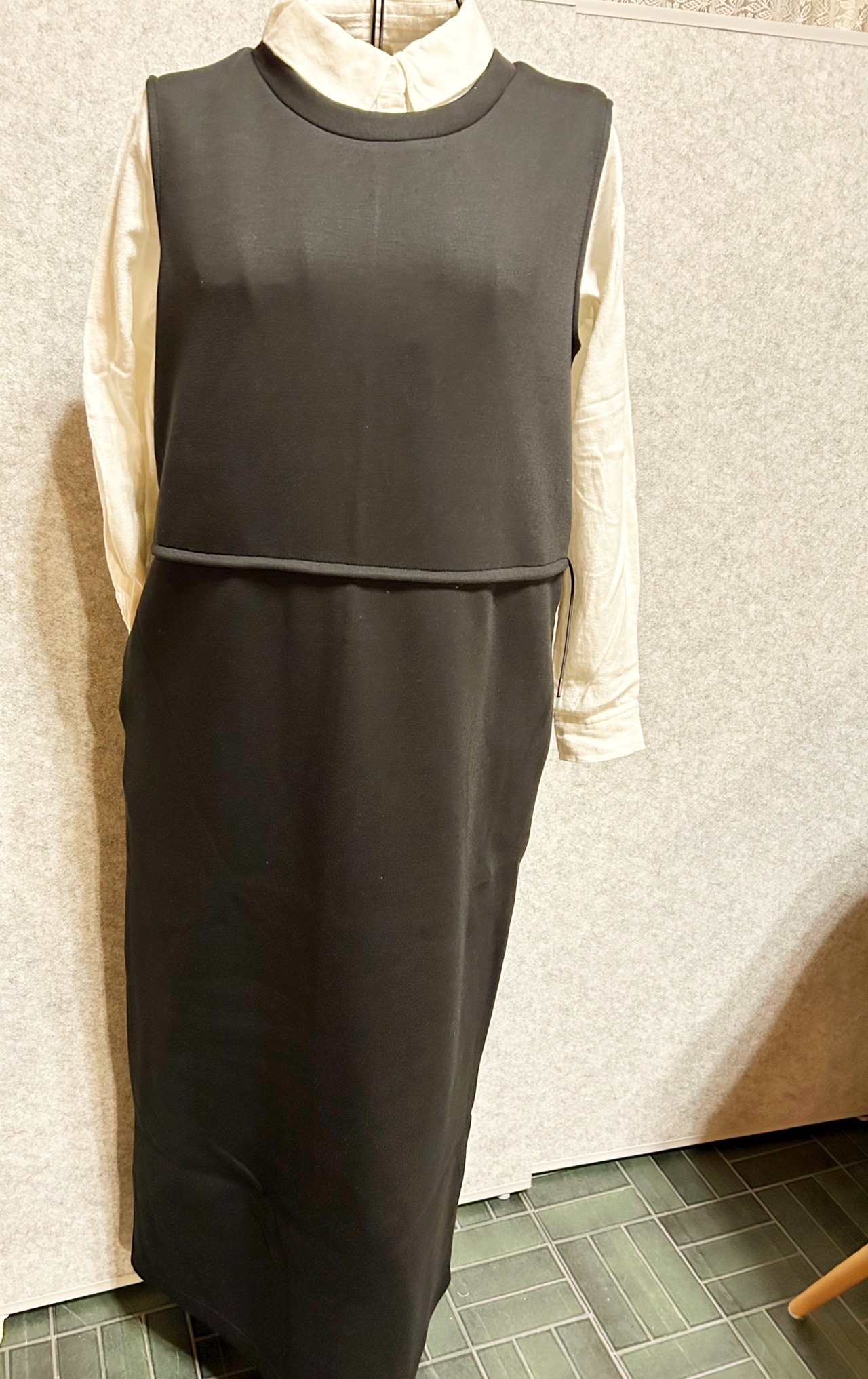 ソフトダンボールウエストドローコードワンピース