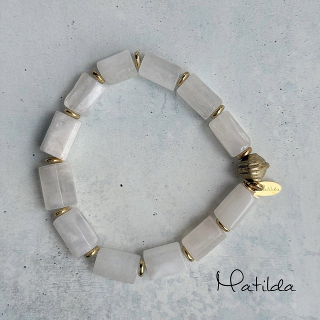 【再販】tumble bracelet（レインボームーンストーン）