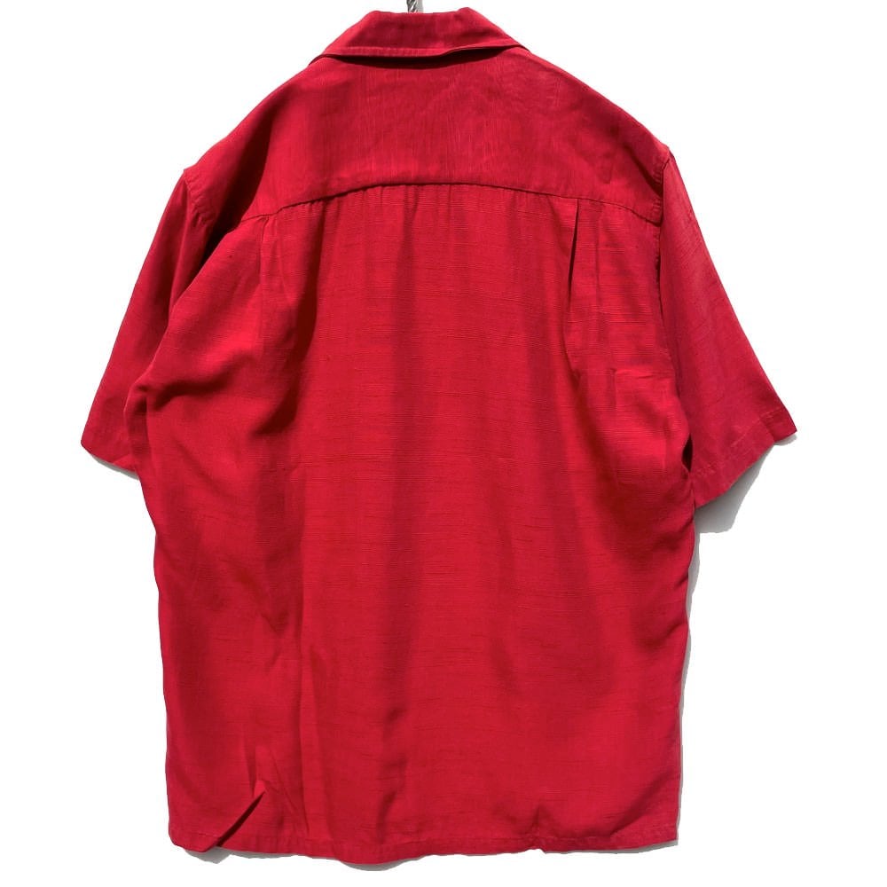 PENNEYS TOWNCRAFT] Vintage S/S Italian color rayon shirt [1960s