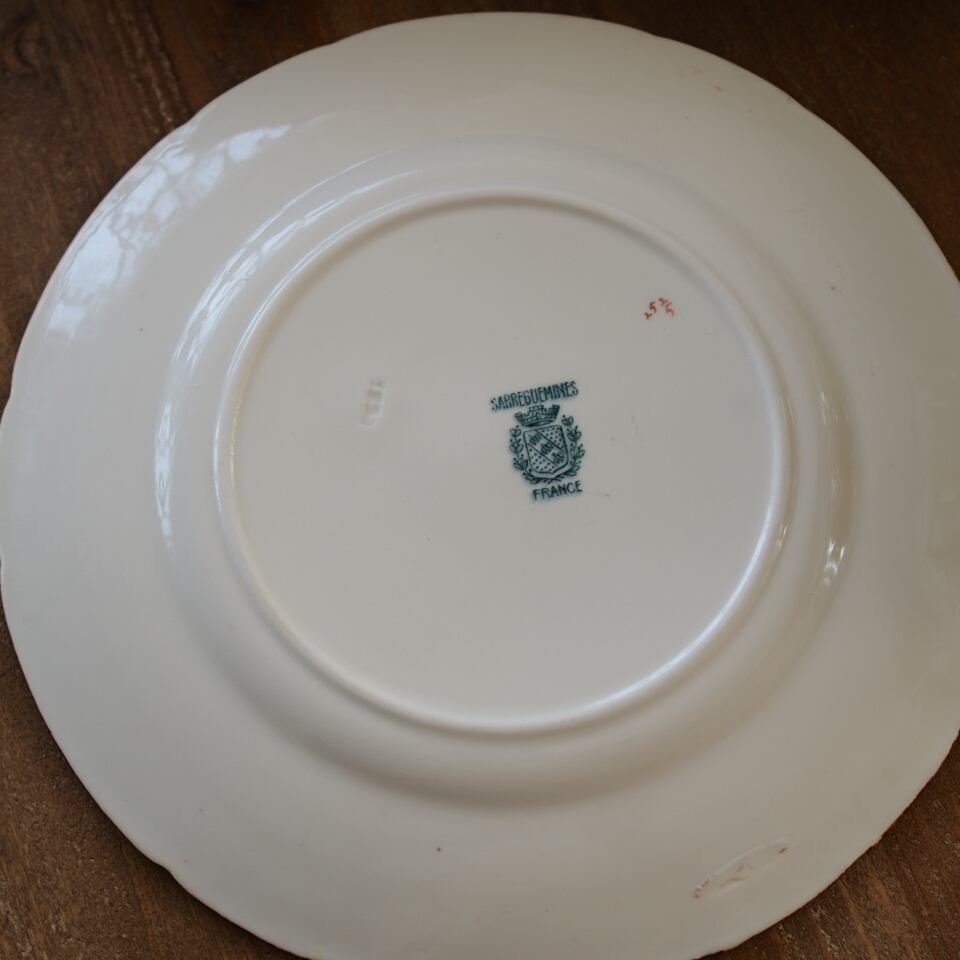 フランスアンティーク サルグミンヌミントン252 プレートA F3