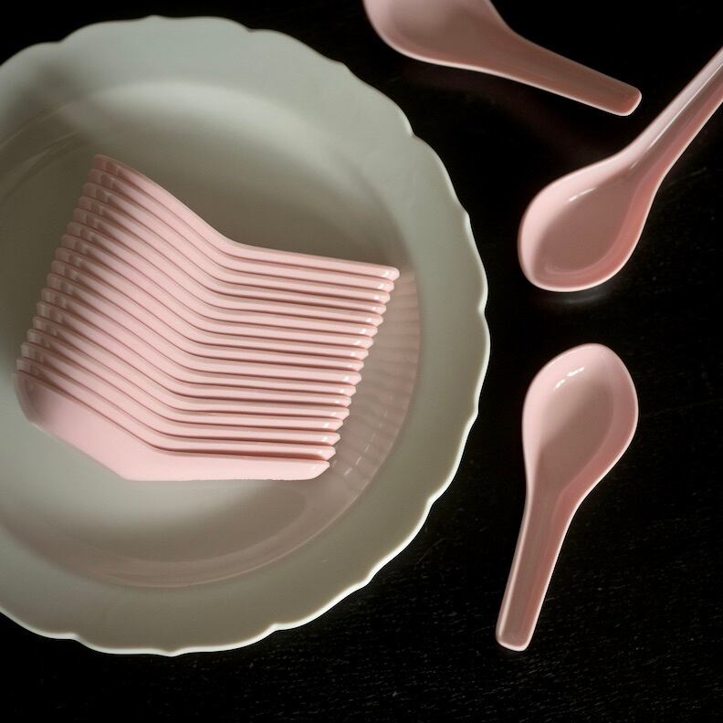 50238】 ピンクのれんげ (1本)/ Pink Soup Spoon | 古道具・器 ハナレ