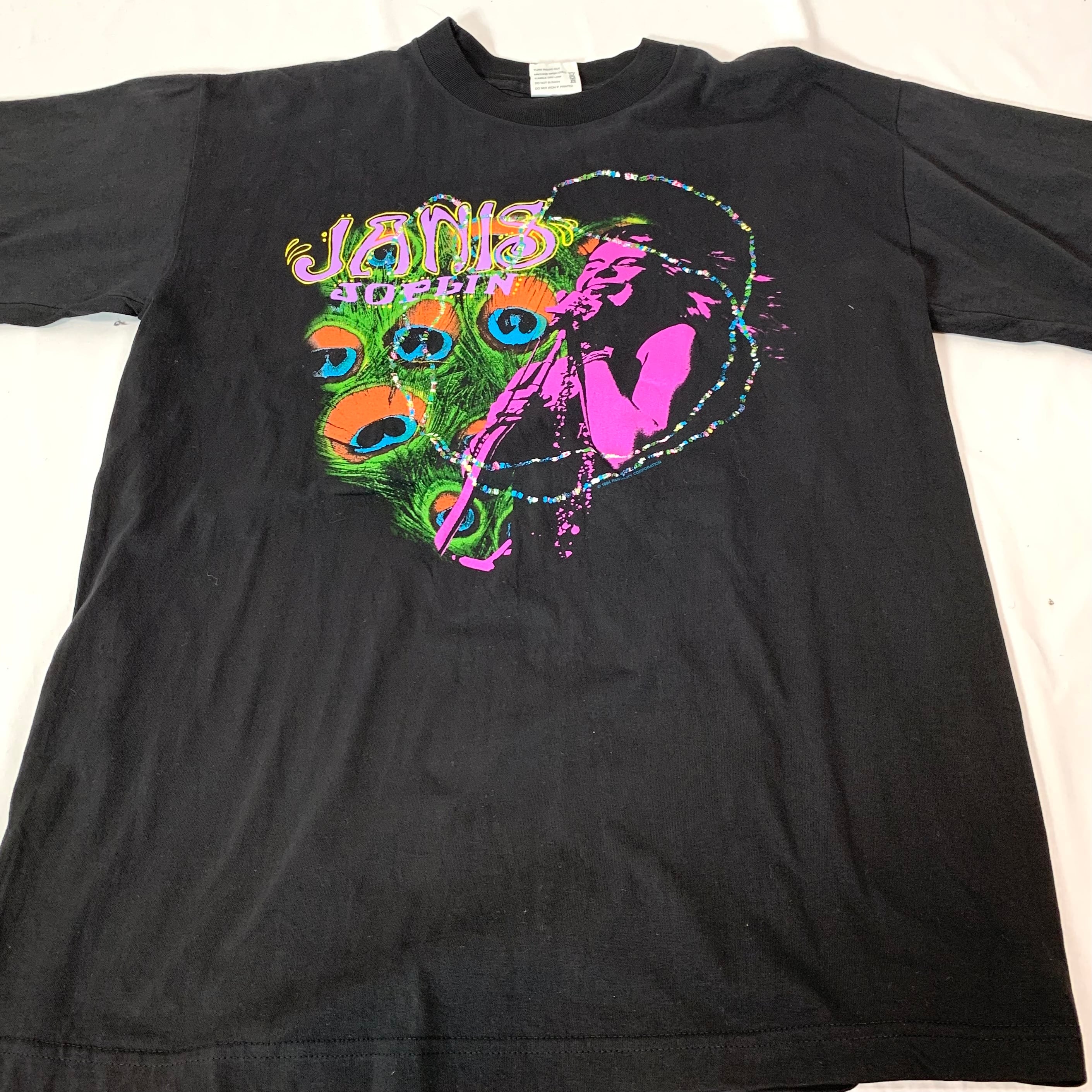 vintage 90s print T-shirt BAND T-shirt JANIS JOPLIN CRONIES MADE