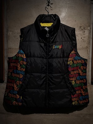 【Caka】"COOGI" Logo Swiching Design Loose Padded Vest